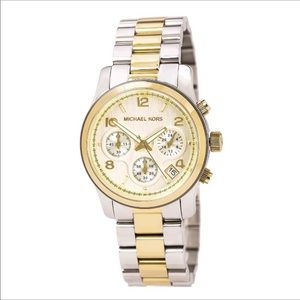 Michael Kors ‘Runway’ Chronograph Two-Tone Watch